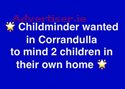 CHILDMINDER REQUIRED IN CORRANDULLA