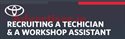 RECRUITING A TECHNICIAN AND A WORKSHOP ASSISTANT. MOTOR TECHNICIAN